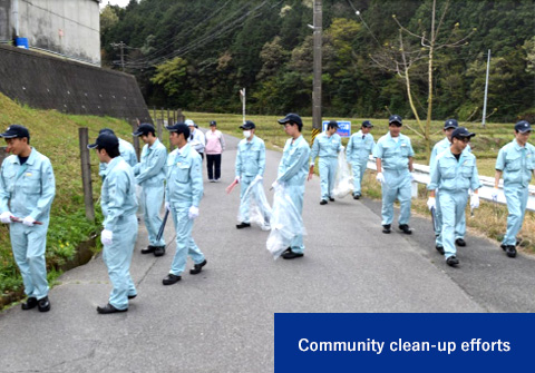 Community clean-up efforts