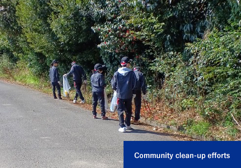 Community clean-up efforts
